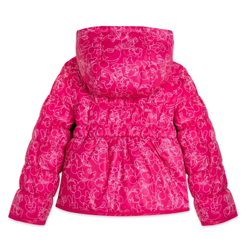 Minnie Mouse Hooded Puff Jacket For Kids 3 Minnie Mouse Hooded Puff Jacket For Kids - Image 3