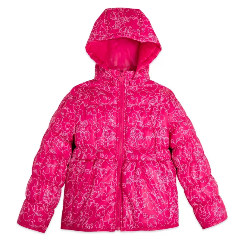 Minnie Mouse Hooded Puff Jacket For Kids 1 Minnie Mouse Hooded Puff Jacket For Kids