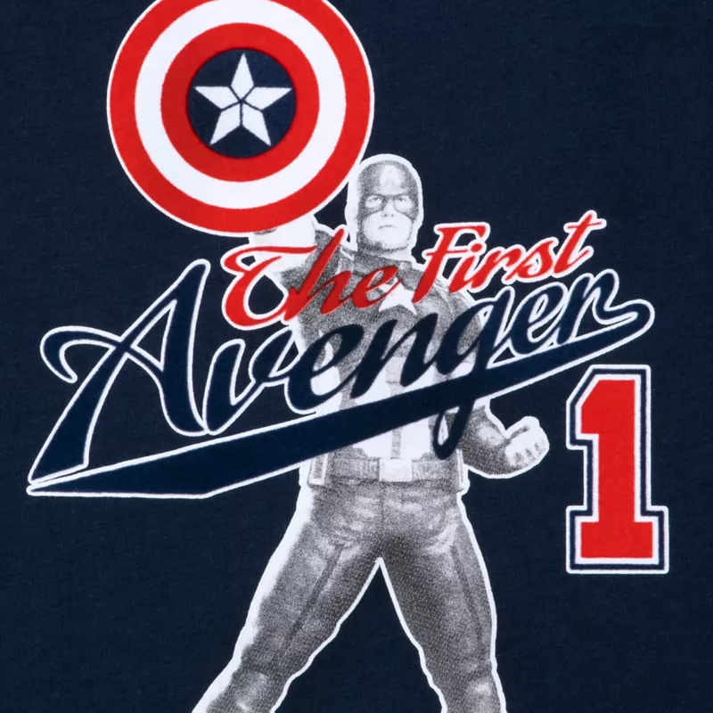 Captain America Athletic T-Shirt For Kids 2 Captain America Athletic T-Shirt For Kids - Image 2