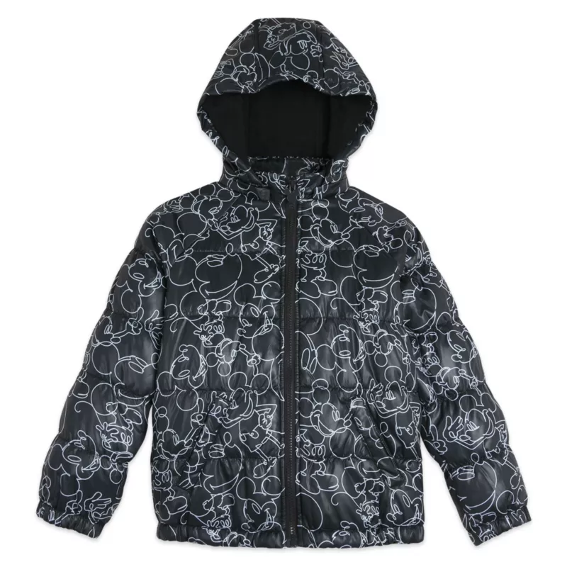 Mickey Mouse Hooded Puff Jacket For Kids 1 Mickey Mouse Hooded Puff Jacket For Kids