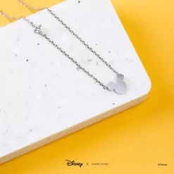 Disney Necklace Mickey Ears, Silver -Magic Mode Shop 348658000920 1