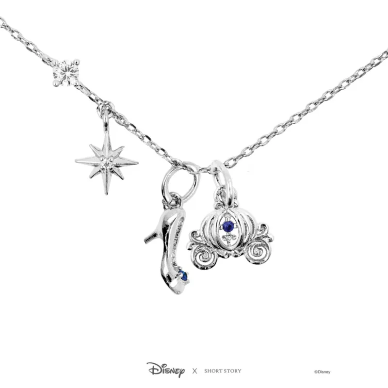 Disney Necklace Cinderella, Silver 1 Disney Necklace Cinderella, Silver