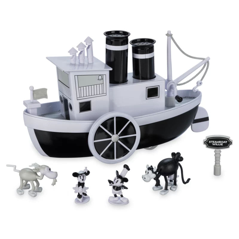 Mickey And Minnie Mouse Steamboat Willie Musical Boat - Disney100 1 Mickey And Minnie Mouse Steamboat Willie Musical Boat - Disney100