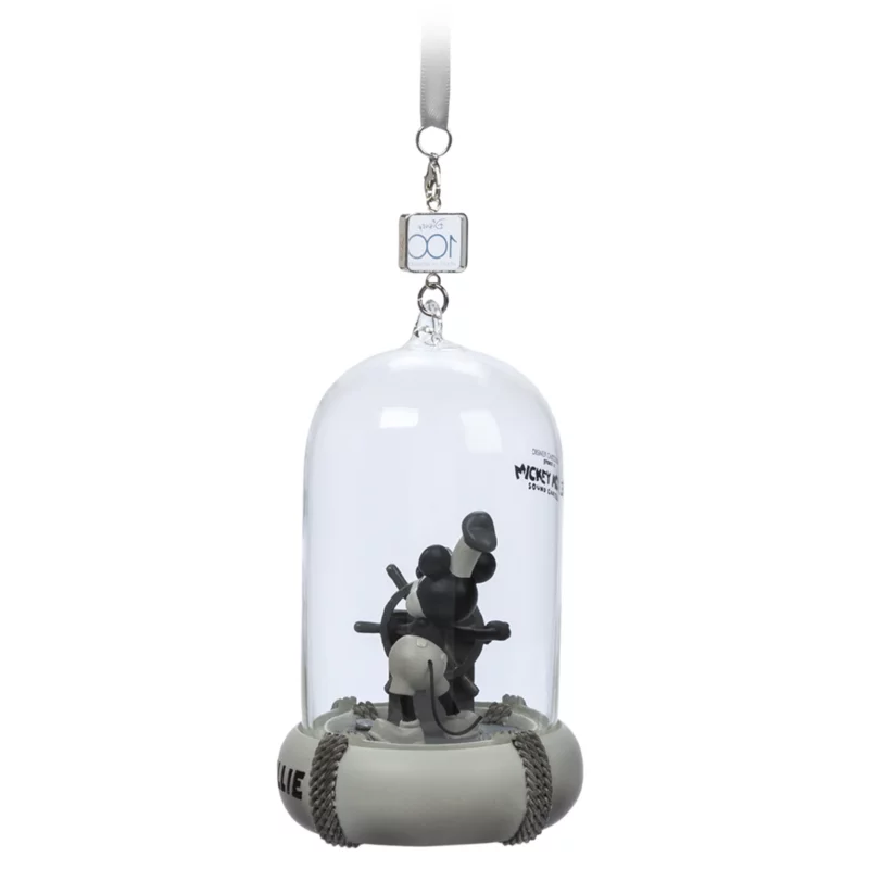 Mickey Mouse Light-Up And Sound Living Magic Disney100 Eras Sketchbook Ornament, Steamboat Willie 5 Mickey Mouse Light-Up And Sound Living Magic Disney100 Eras Sketchbook Ornament, Steamboat Willie - Image 5