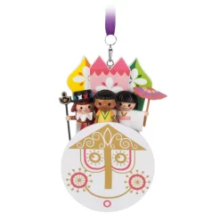 “it's A Small World'' Clock Face Sketchbook Ornament