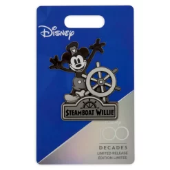 Mickey Mouse As Steamboat Willie Pin - Disney100, Limited Release -Magic Mode Shop 466043737691 3