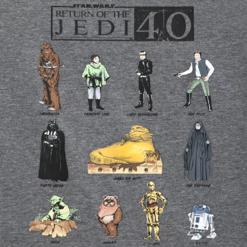 Star Wars: Return Of The Jedi 40th Anniversary Ringer T-shirt For Kids 2 Star Wars: Return Of The Jedi 40th Anniversary Ringer T-shirt For Kids - Image 2