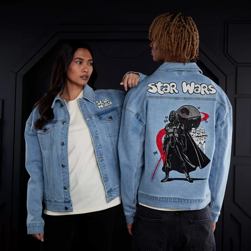 Darth Vader And Stormtroopers Star Wars Meets The '90s Denim Jacket For Adults 3 Darth Vader And Stormtroopers Star Wars Meets The '90s Denim Jacket For Adults - Image 3