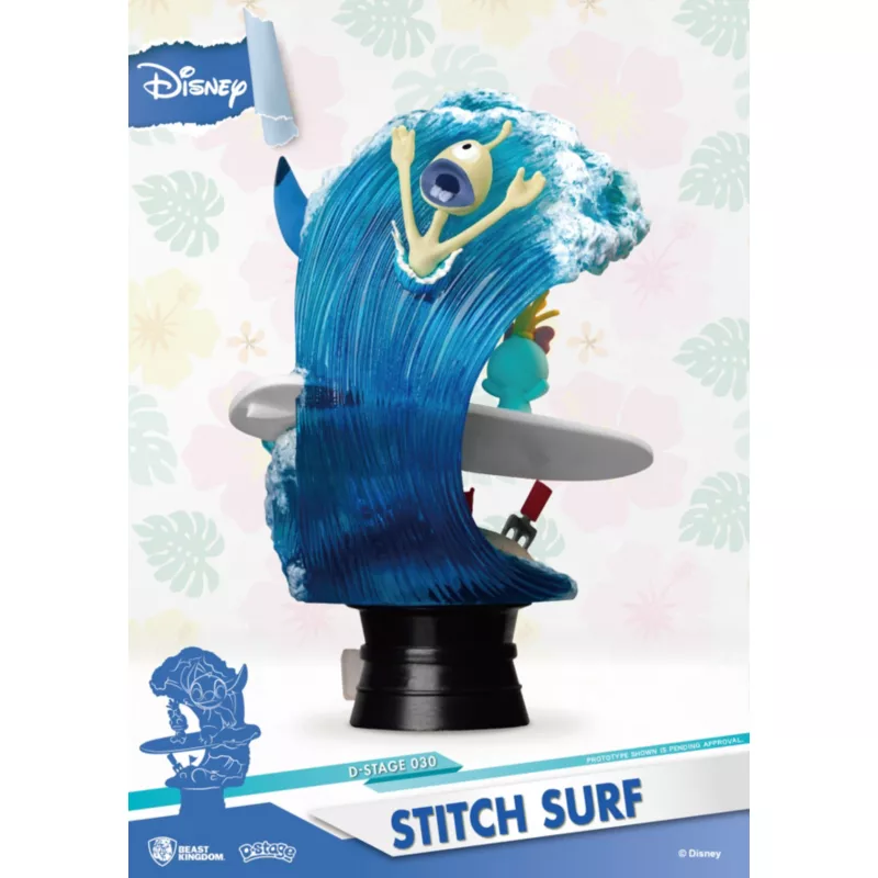 Stitch Surf Summer Series Figurine, Beast Kingdom 4 Stitch Surf Summer Series Figurine, Beast Kingdom - Image 4