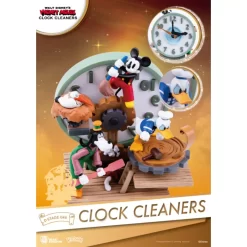 Mickey And Friends Clock Cleaners Figurine, Beast Kingdom -Magic Mode Shop 710586068221 2